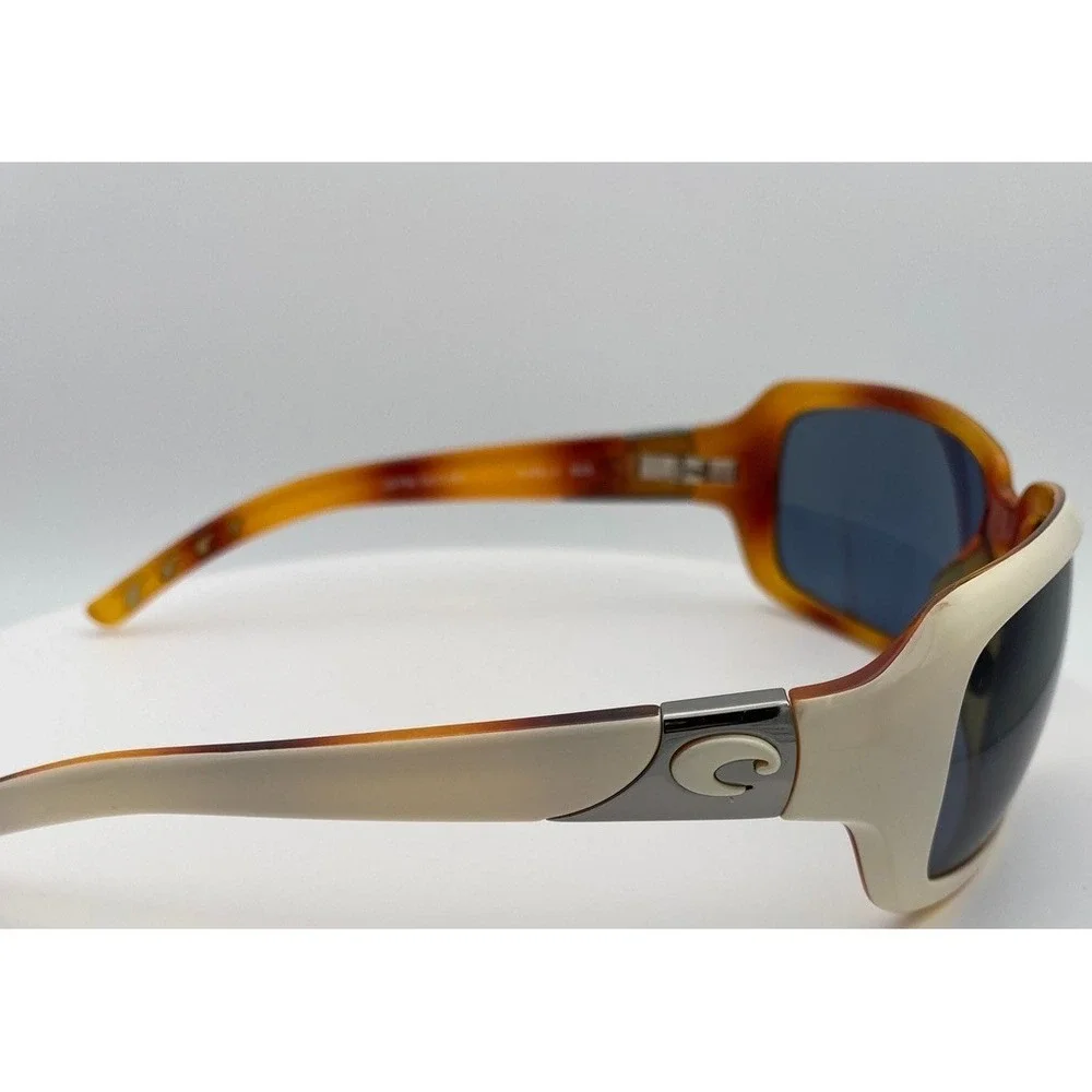 Costa Del Mar Isabela IB29 White Tortoise Oversized Polarized  Sunglasses